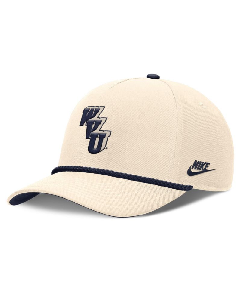 Men's and Women's Natural West Virginia Mountaineers Legacy Vintage Rope Rise Adjustable Hat