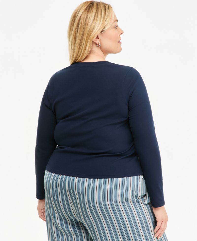 Plus Size Meet & Greet Long-Sleeve Top