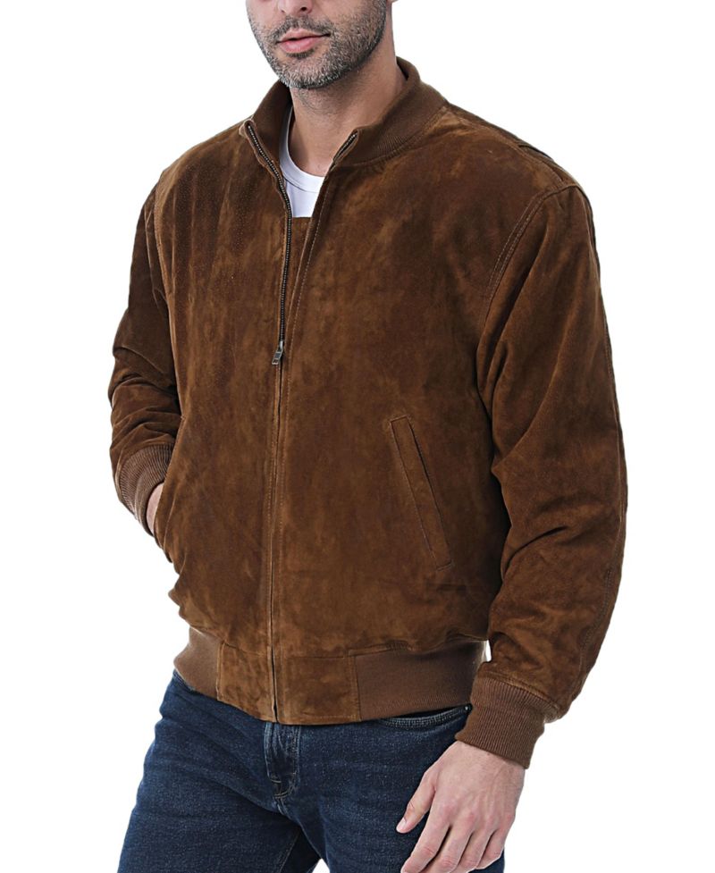 Men's WWII Suede Leather Tanker Jacket