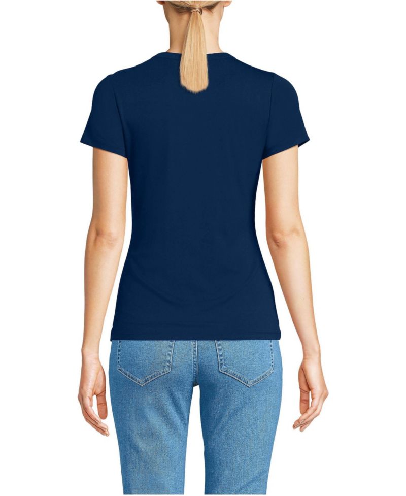 Women's Petite Short Sleeve Cooling Crew Neck T-Shirt