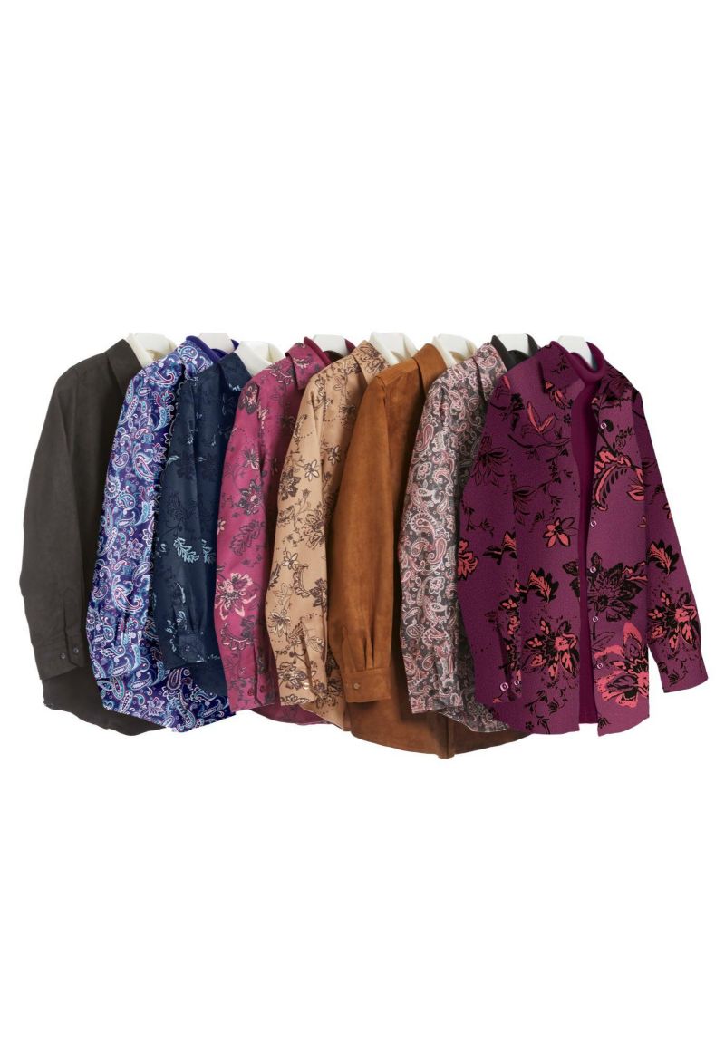 Plus Size Within Soft Faux Suede Shirt