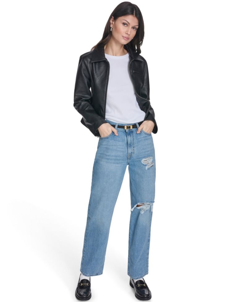 Women's Laydown Collar Zip-Front Jacket