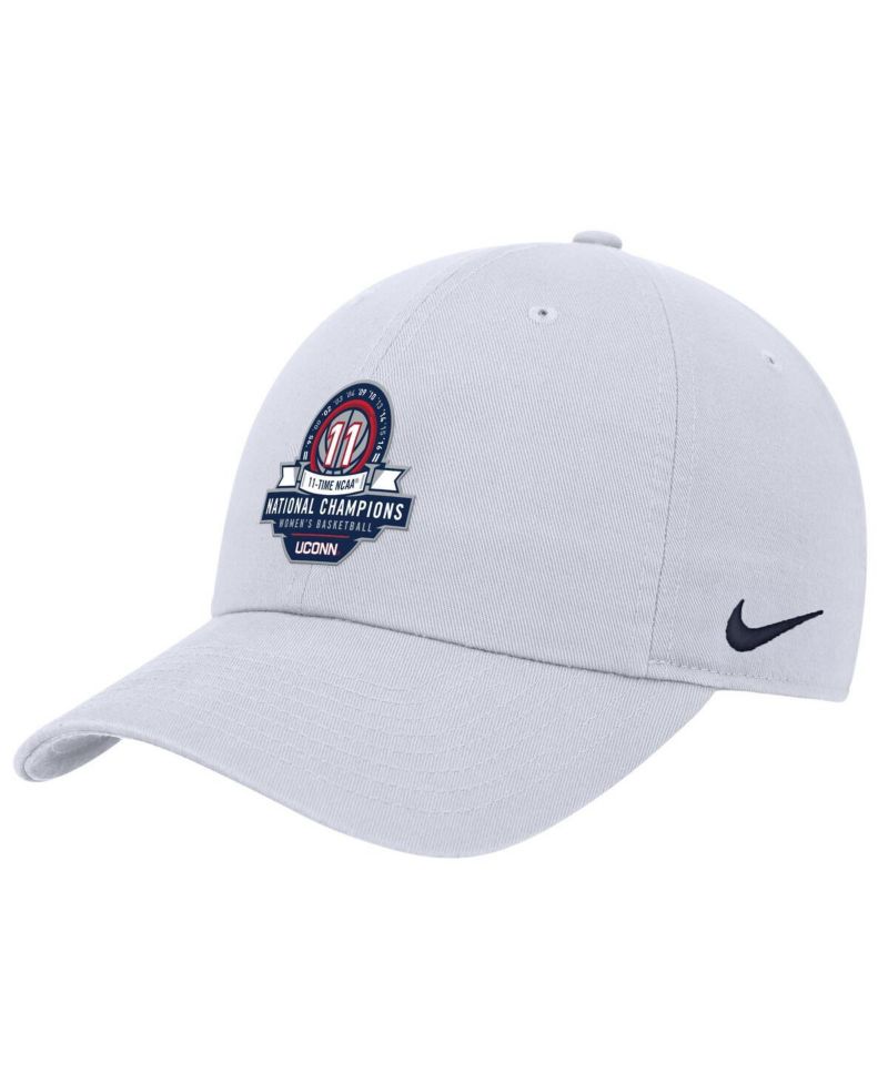 Men's White UConn Huskies 11-Time NCAA Champions Club Adjustable Hat