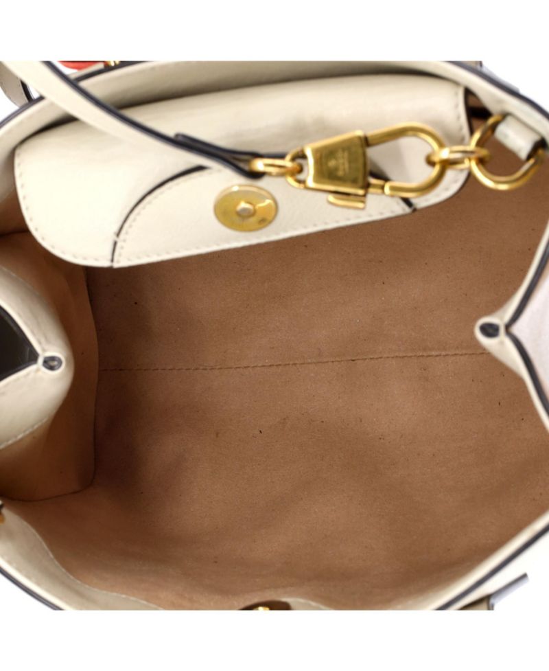 Small Diana NM Bamboo Handle Tote Leather