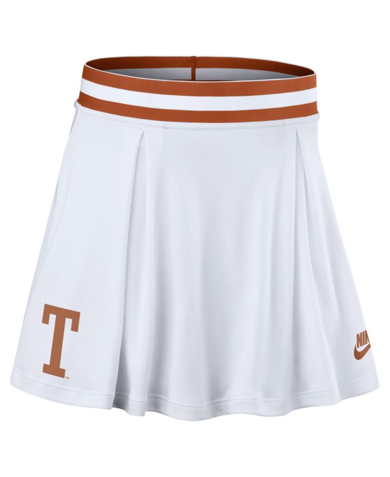 Women's Texas Longhorns Pleated High-Waisted Skort, 4" Inseam