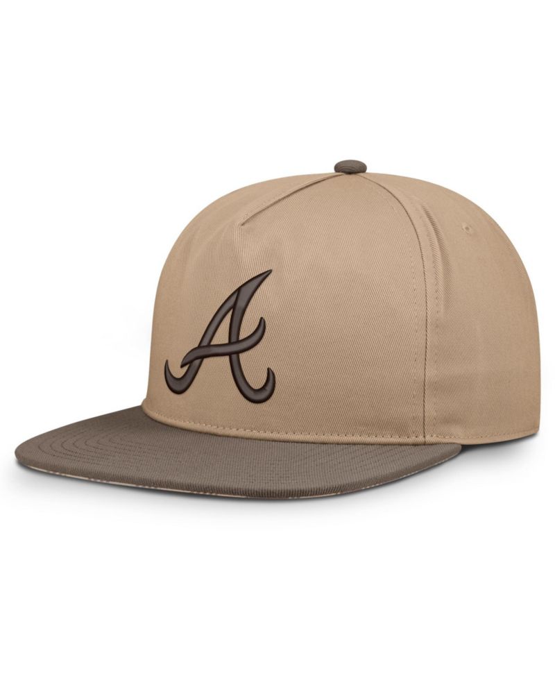 Men's Light Brown Atlanta Braves Statement Adjustable Hat