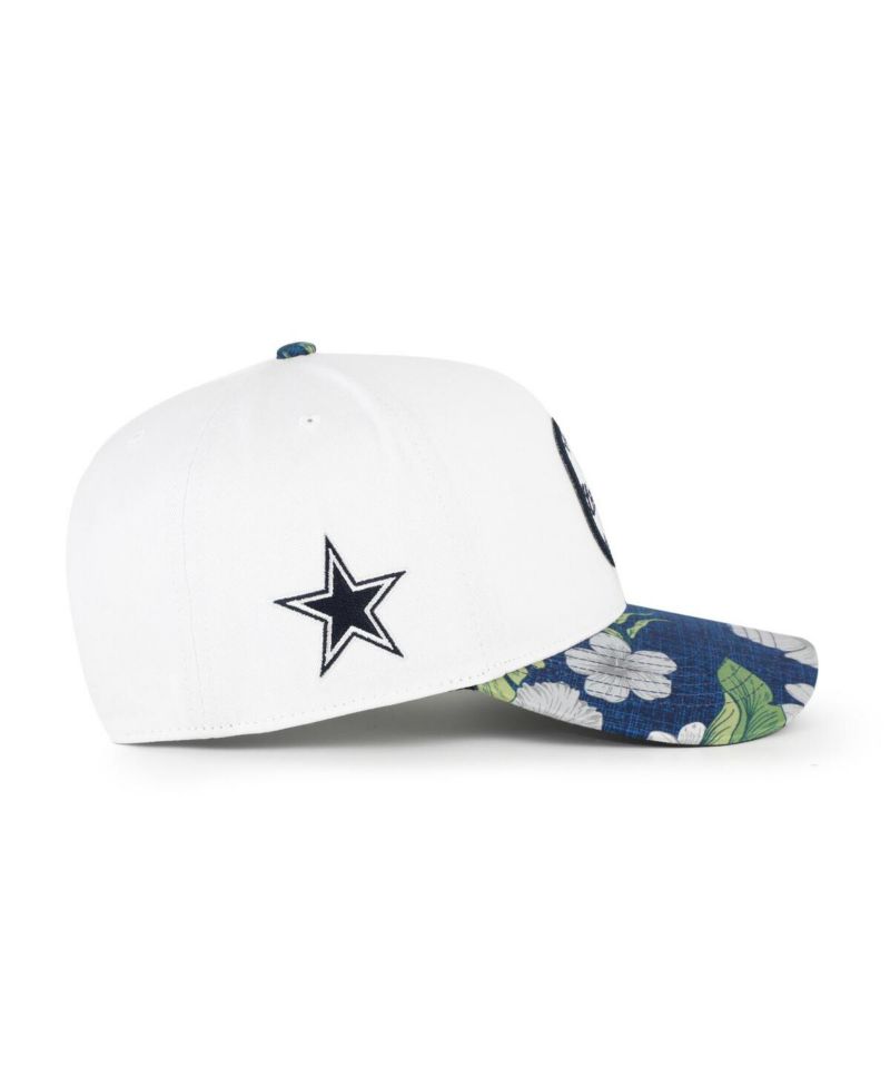 Men's White/Navy Dallas Cowboys Beach Side Hitch Adjustable Hat