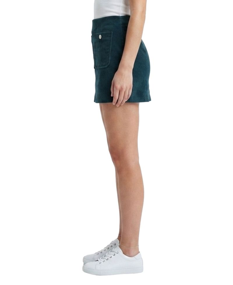 Women's Social Cues High-Waisted Mini Corduroy Skirt