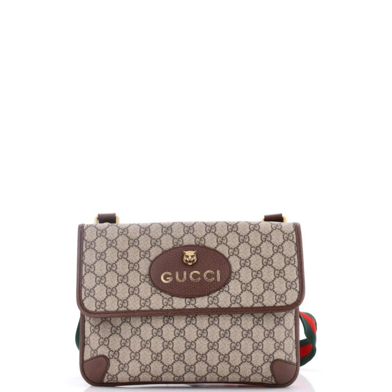 Medium Neo Vintage Flap Messenger GG Coated Canvas