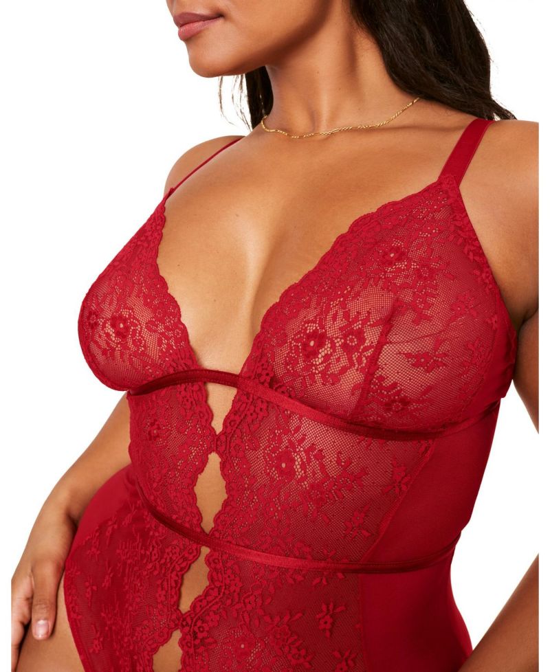Women's Rosie Crotchless Bodysuit Lingerie