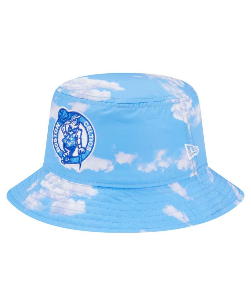 Men's Black/Light Blue Boston Celtics Summer Sun and Storm Reversible Bucket Hat