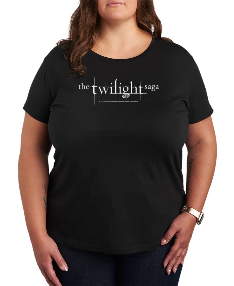 Plus Size Twilight Saga Logo Graphic T-Shirt