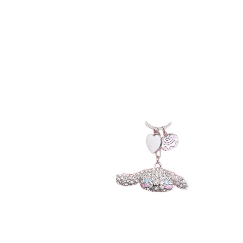 Sanrio Cinnamoroll Crystal Keychain with Candy & Heart Charms