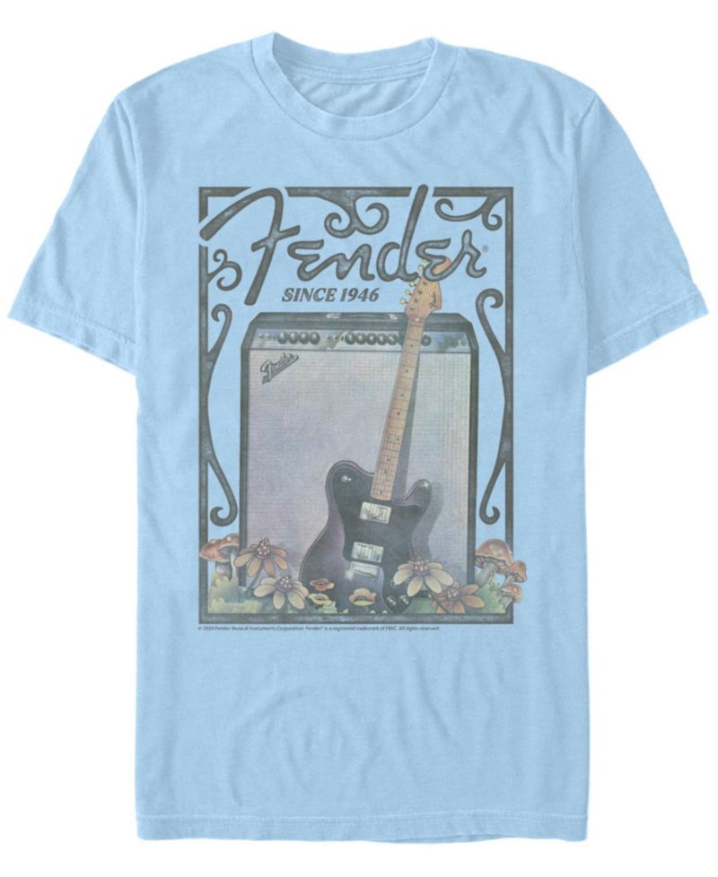 Men's Retro Poster Short Sleeve Crew T-shirt
