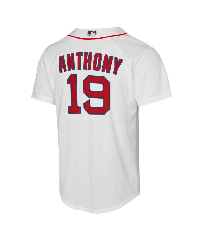 Big Boys and Girls Roman Anthony White Boston Red Sox Home Replica Jersey