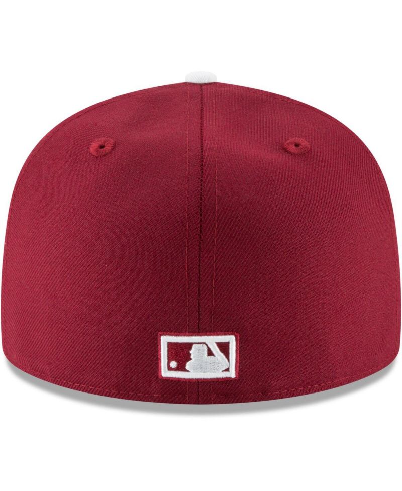 Men's Maroon Philadelphia Phillies Cooperstown Collection Wool 59FIFTY Fitted Hat