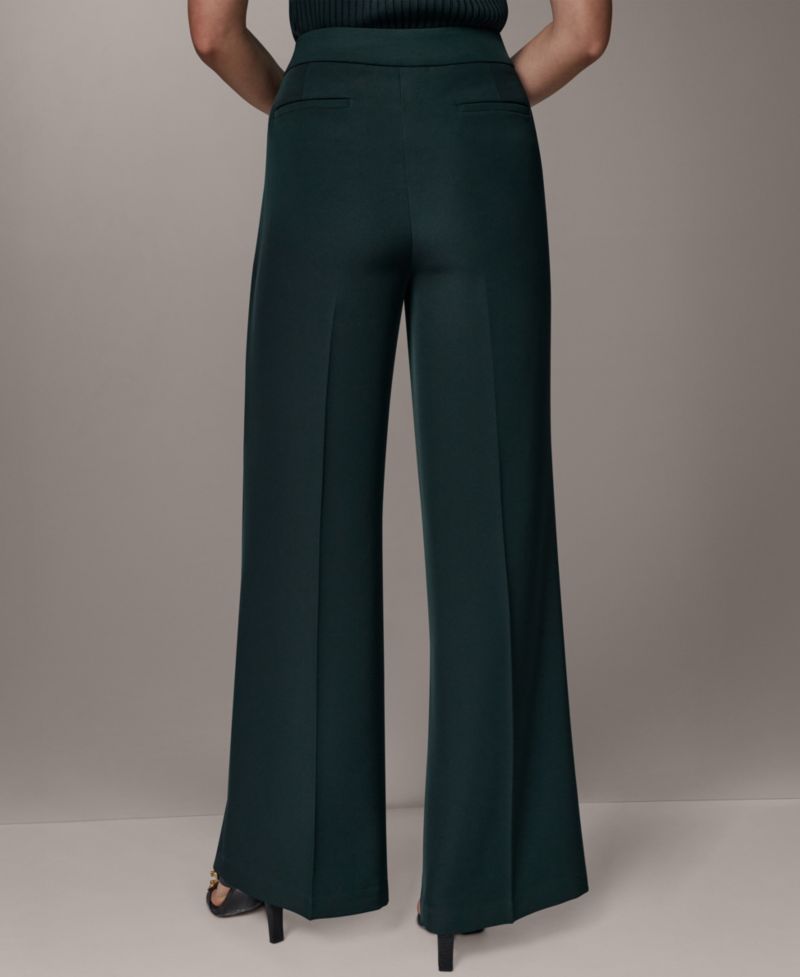 Petite Mid-Rise Wide-Leg Pants