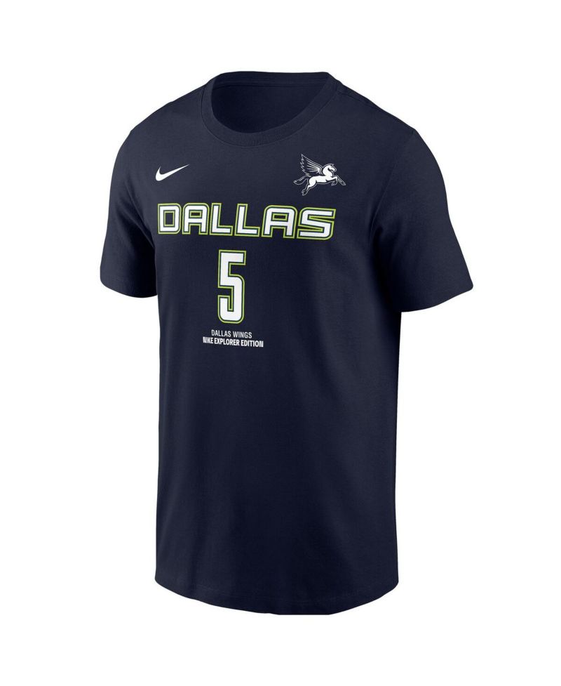 Men's Paige Bueckers Navy Dallas Wings 2025 WNBA Draft Explorer Edition Name & Number T-Shirt