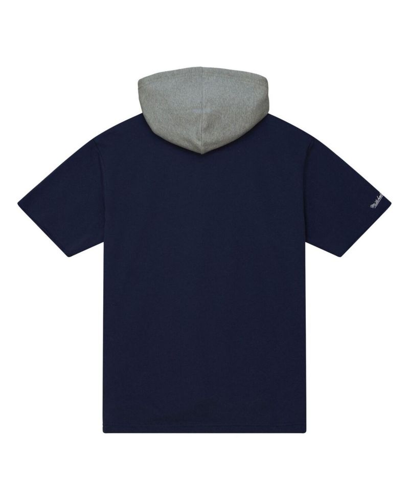 Men's Navy Dallas Cowboys Postgame Short Sleeve Hoodie