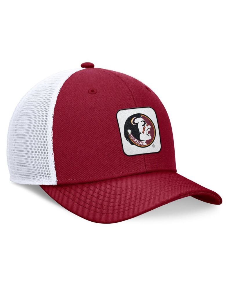 Men's Garnet/White Florida State Seminoles Legacy Rise Mascot Trucker Adjustable