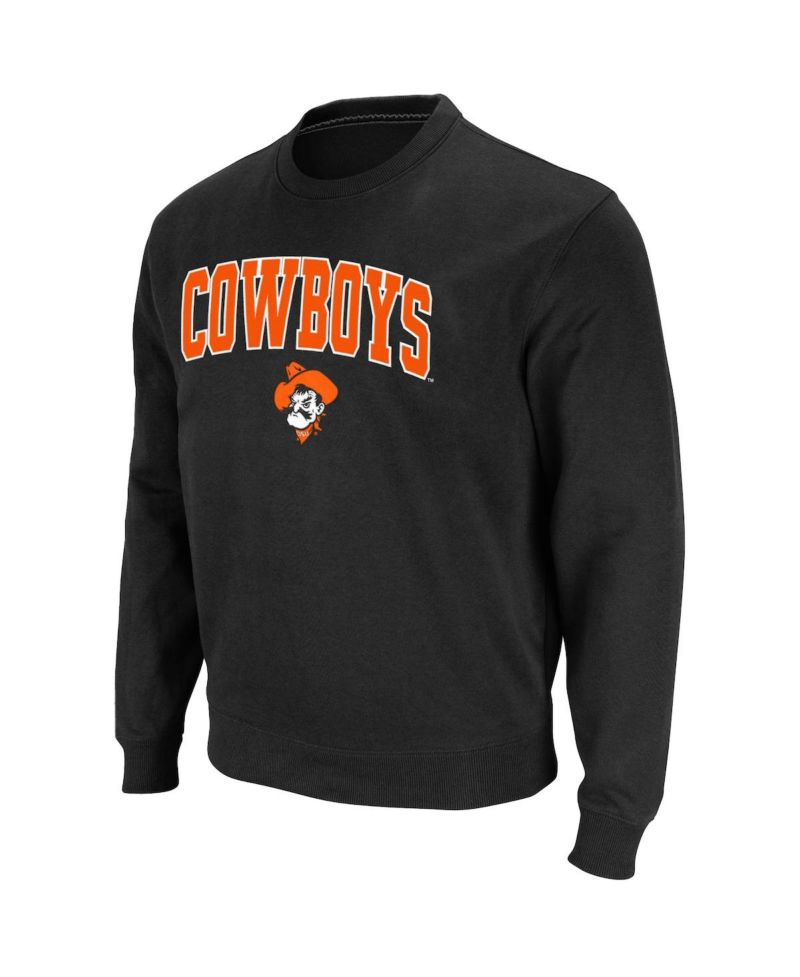 Men's Oklahoma State Cowboys Arch and Logo Crew Neck Sweatshirt