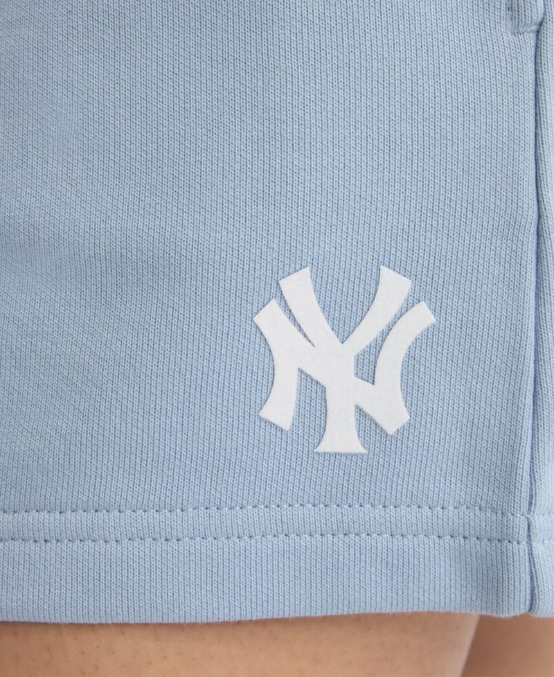 Women's New York Yankees Iconic High-Rise Drawstring Shorts, 3" Inseam