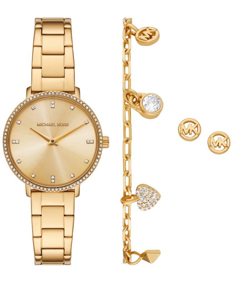 MICHAEL Women's Pyper Two-Hand Gold-Tone Stainless Steel Watch 32mm