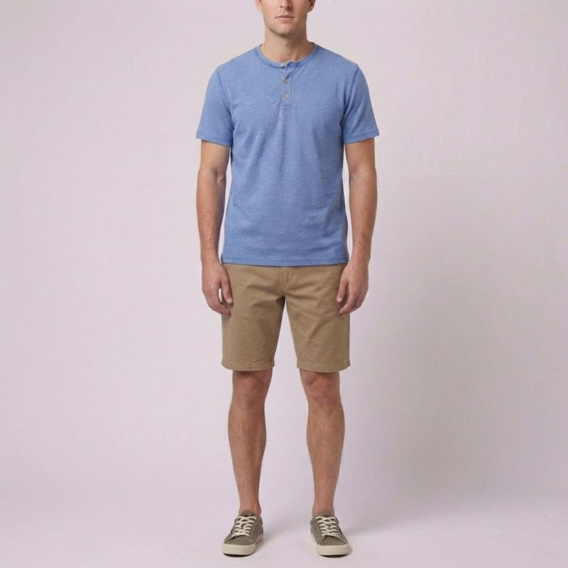Men's Sean Burnout Henley T-Shirts