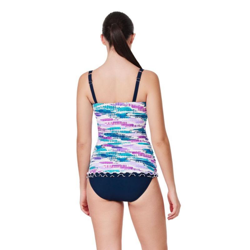 Women's Canva Tricolore D-Cup Tankini Top
