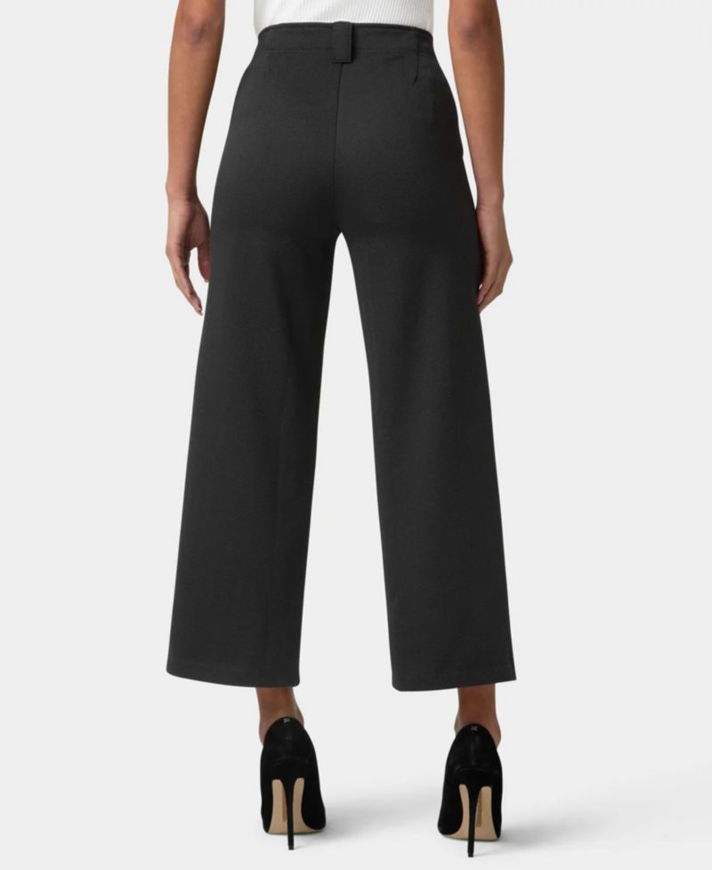 Women's Textured Cropped Wide-Leg Pant