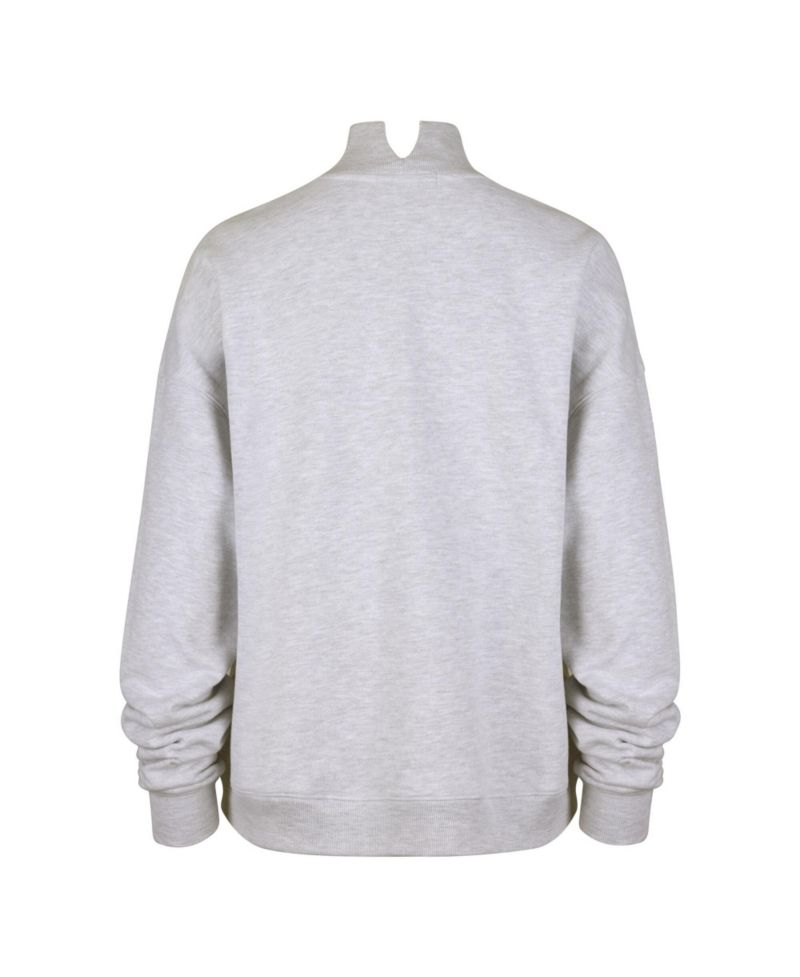 Women's Gray Cincinnati Bengals Subtle Muse Mock Neck Sweatshirt