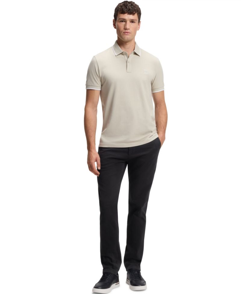 Men's Stretch-Cotton Satin Slim-Fit Chinos