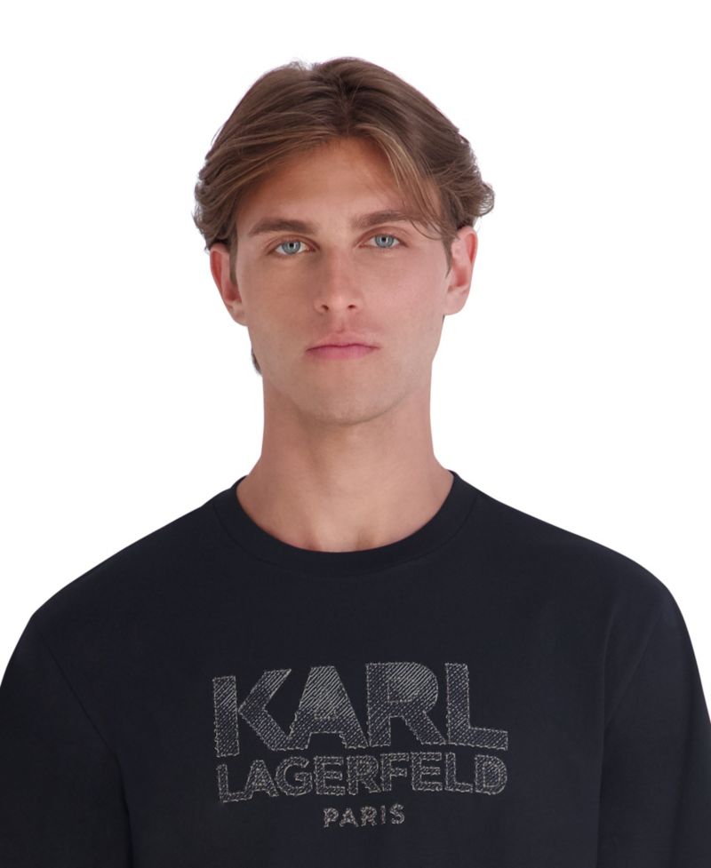 Men's Tangled Rope Textured Karl Graphic T-Shirt