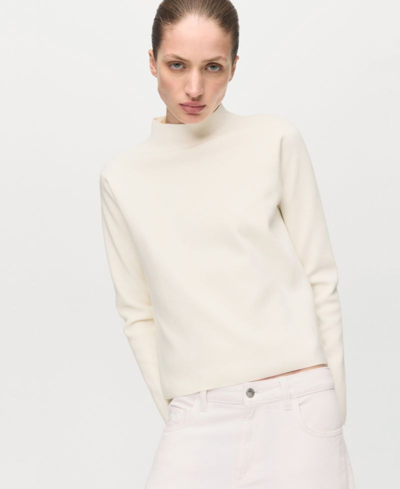 Women's Perkins Neck Knitted Sweater