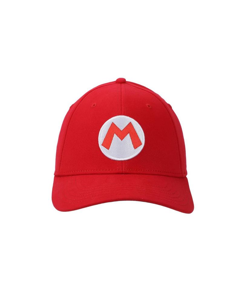 Men's Bros Mario Red Flex Fit Hat