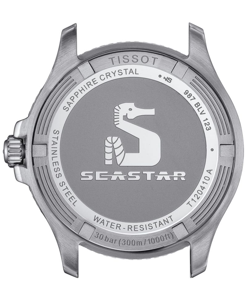 Men's Swiss Seastar 1000 Stainless Steel Bracelet Watch 40mm
