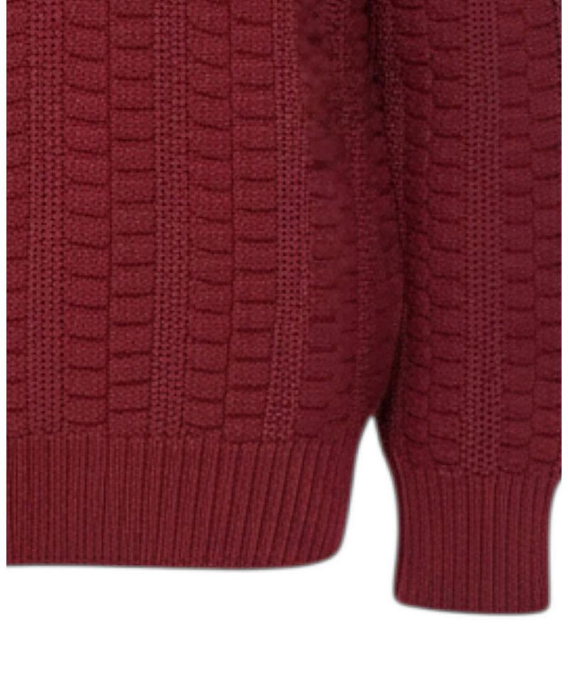 Little and Big Boys' S - XL Organic Half Zip Cable Pullover Sweater