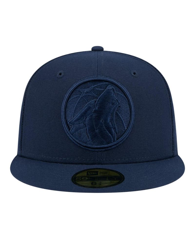 Men's Navy Minnesota Timberwolves Tonal Color Pack 59FIFTY Fitted Hat