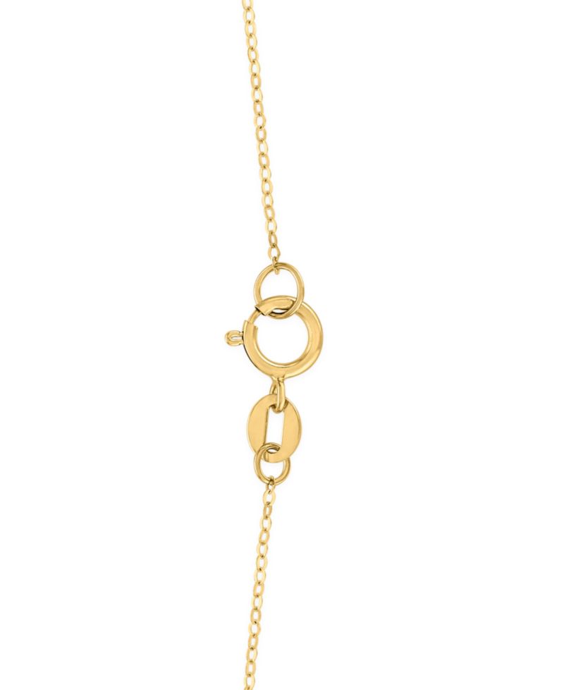 Teardrop Pendant Necklace in 10k Yellow Gold