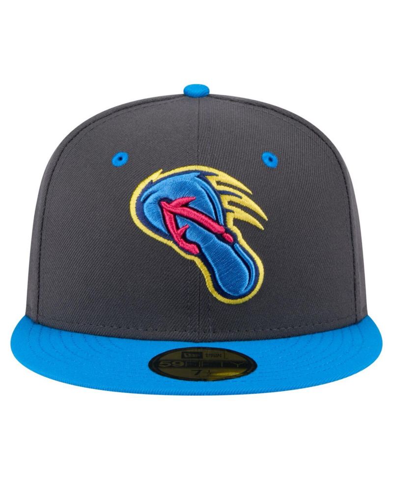 Men's Gray/Blue San Antonio Missions Copa de la Diversion 59FIFTY Fitted Hat