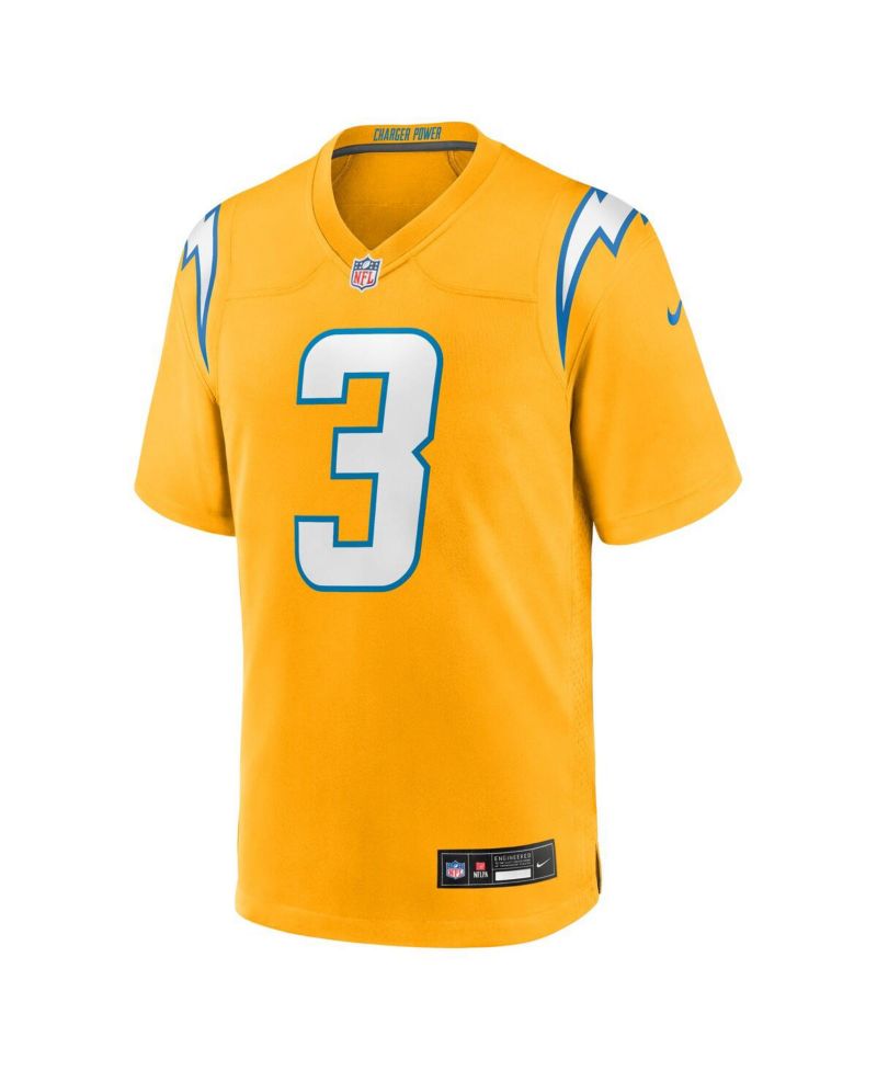 Big Boys and Girls Derwin James Jr. Gold Los Angeles Chargers Alternate Charger Power Game Player Jersey