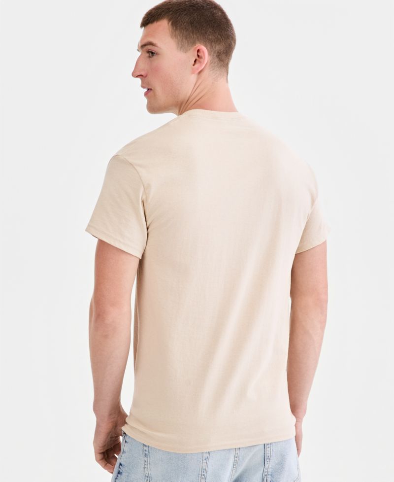 Men's Cotton Snoopy Camo House Graphic T-Shirt
