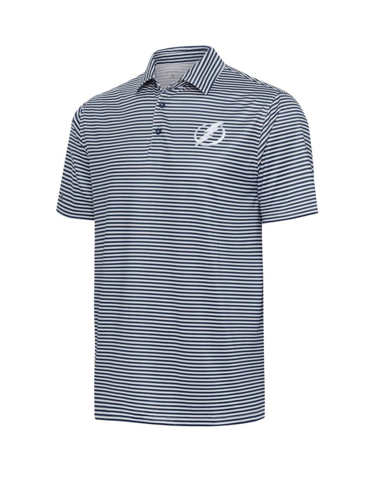 Men's Navy Tampa Bay Lightning Skills Polo Shirt