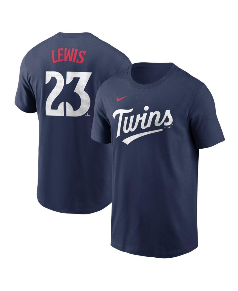 Men's Royce Lewis Navy Minnesota Twins Fuse Name & Number T-Shirt
