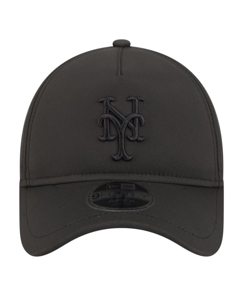 Men's Black New York Mets Injection Apex 9FORTY Adjustable Hat