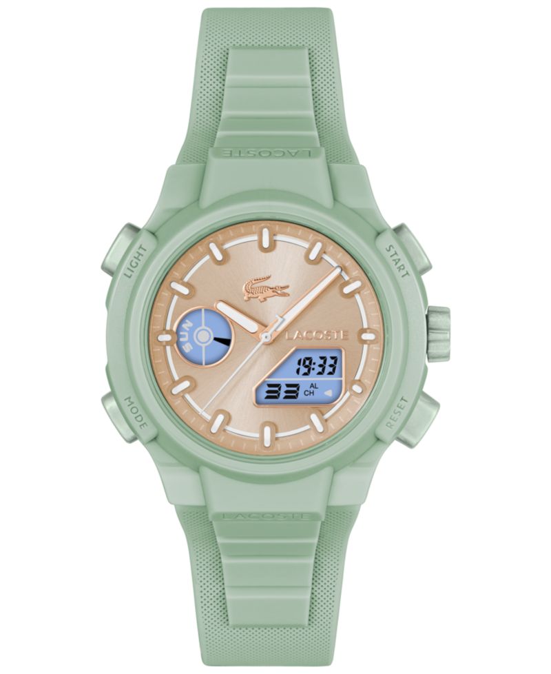 Women's LC33 Green Silicone Strap Watch, 40mm