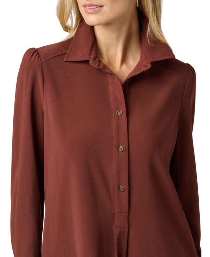 Women's Lace Tiered Shirt Shift Midi Dress