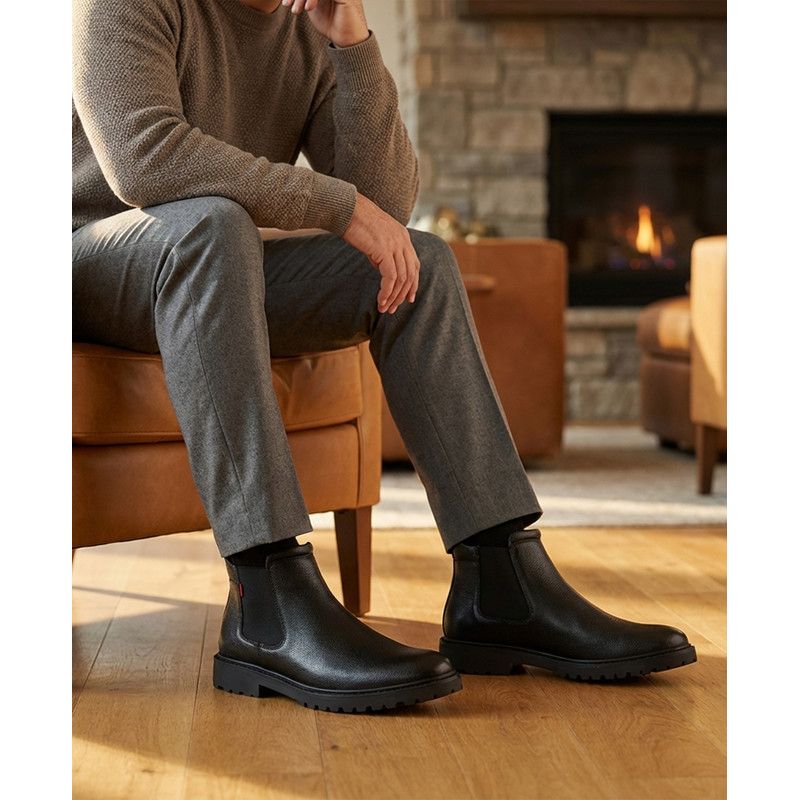 Hudson Yards 2.0 Hands-Free Slip On Technology Leather Chelsea Boots