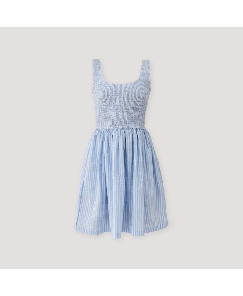 Women's Smocked Tencel Short Dress