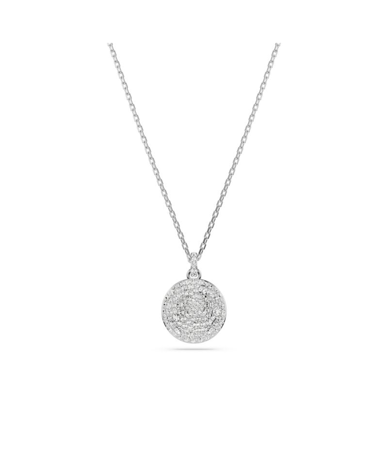 White, Rhodium Plated or Rose-Gold Tone or Gold-Tone Meteora Layered Pendant Necklace
